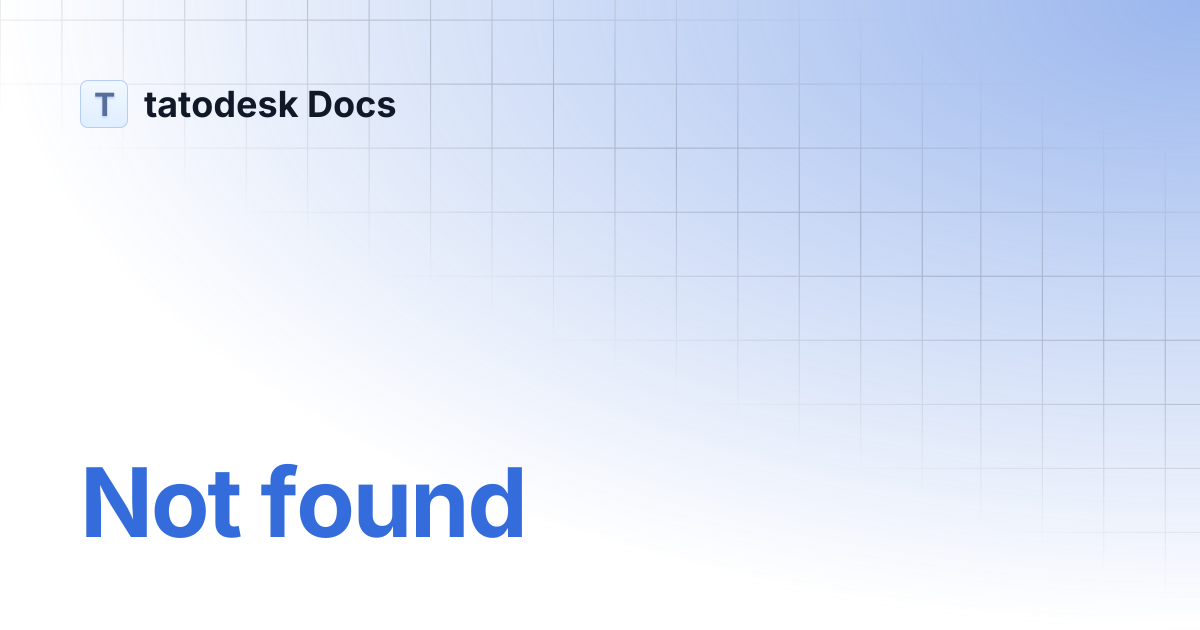 Survey | tatodesk Docs