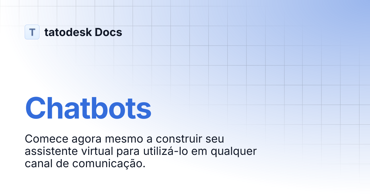 Chatbots | tatodesk Docs