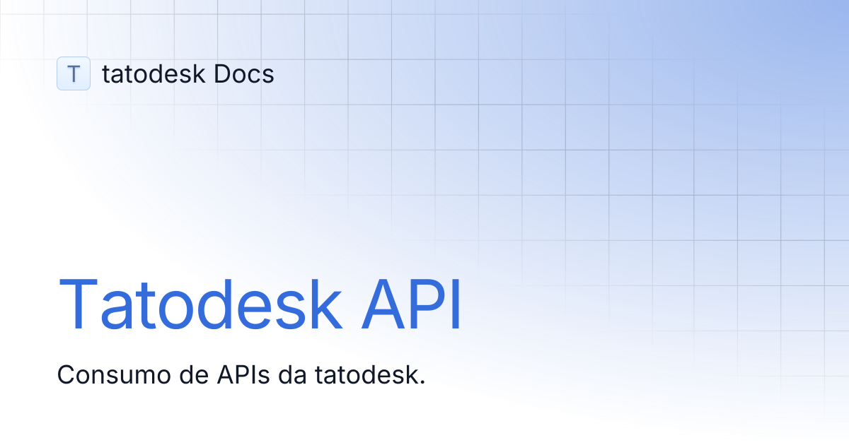 Tatodesk API | tatodesk Docs