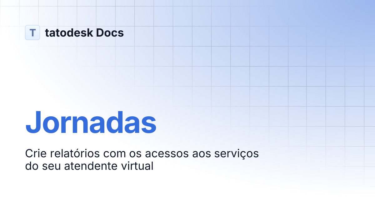 Jornadas | tatodesk Docs